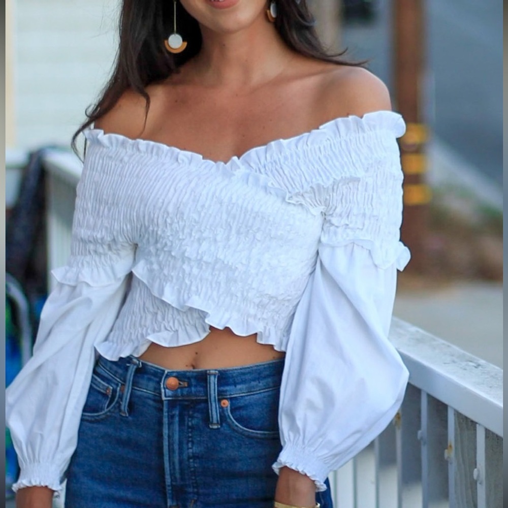 White Zara shirt